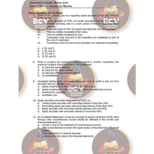 【COD】 Comprehensive Reviewer in Financial Accounting and Reporting Part