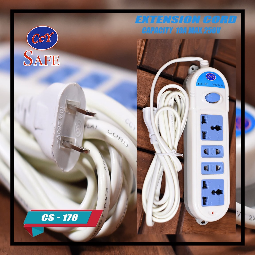 【Available】3 Meters Safe Extension Cord Socket Convenient Smart