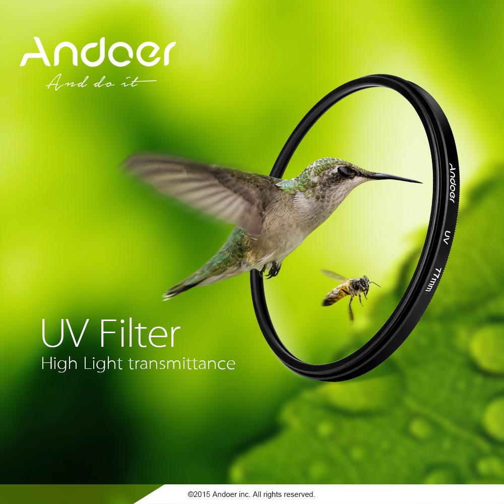 Andoer 62mm UV+CPL+Close-Up+4 +Star 8-Point Filter Circular Filter Kit Circular Polarizer Filter Macro Close-Up Star 8-Point Filter with Bag for Nikon Canon Pentax Sony DSLR Camera