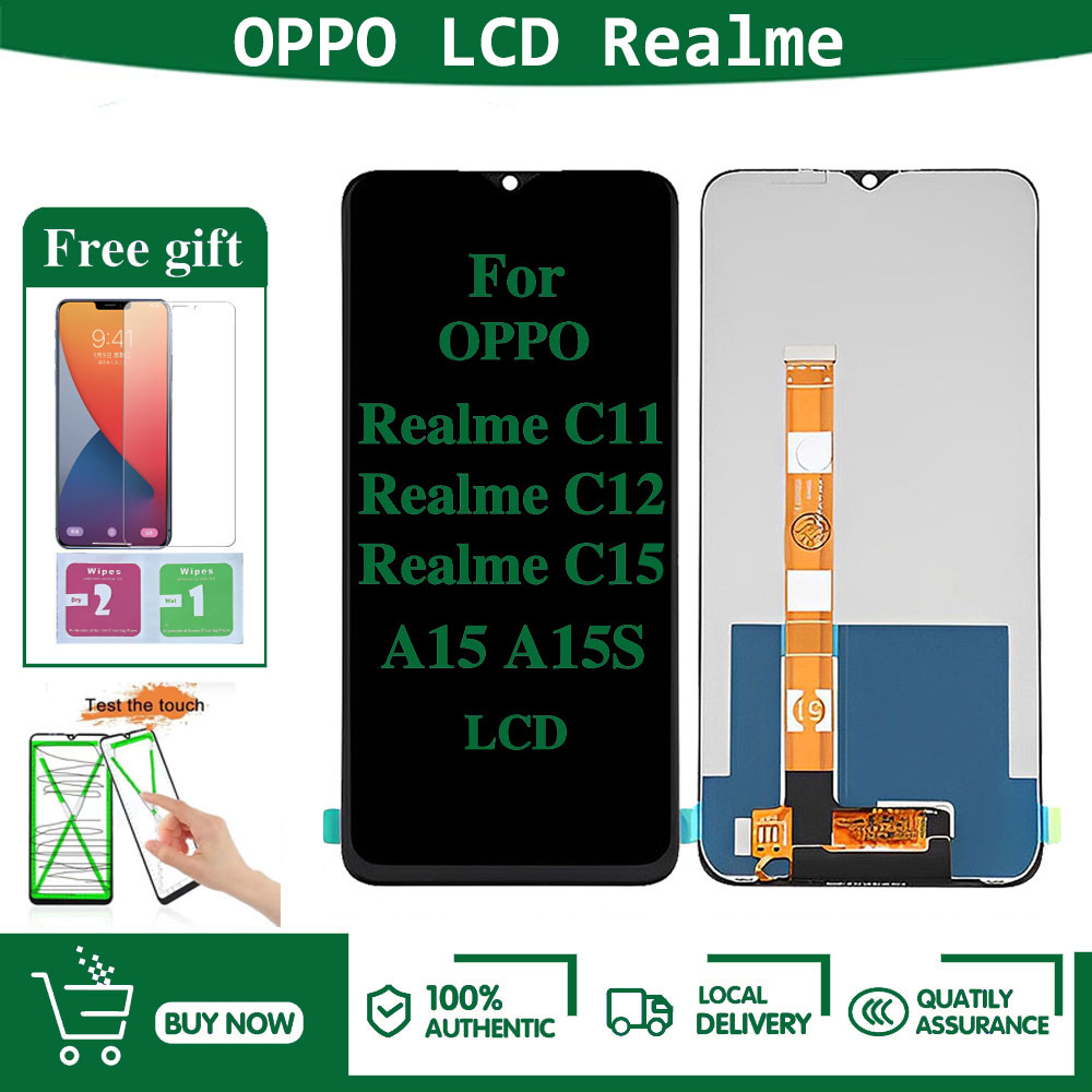 Foroppo Realme C112020 C12 C15 A15 A15s A16k V3 Q2i Narzo20 30a Lcd Display Mobile Phone 9361