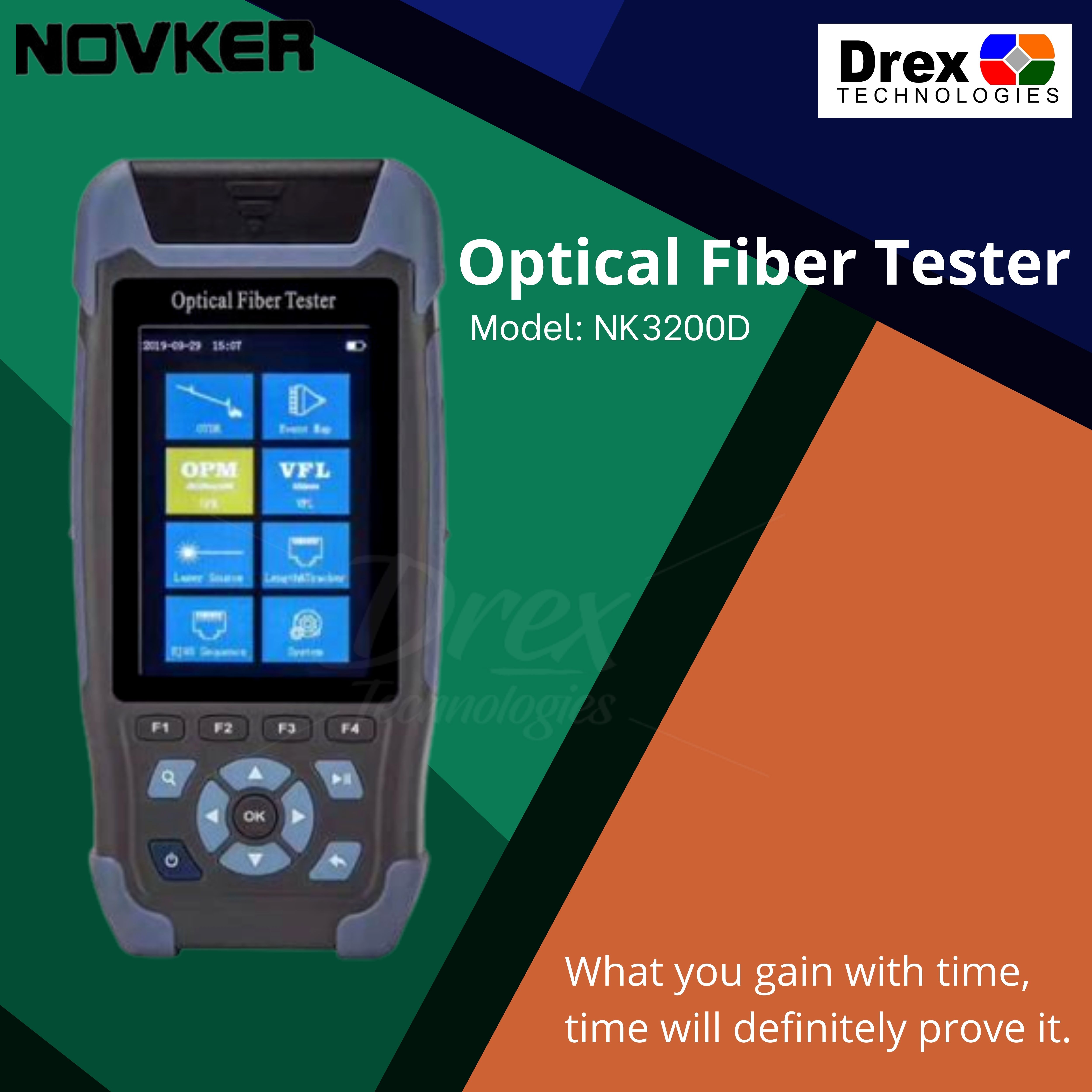 Novker NK3200D UPC Mini Pro OTDR Optical Fiber Tester Dual Band Lazada PH