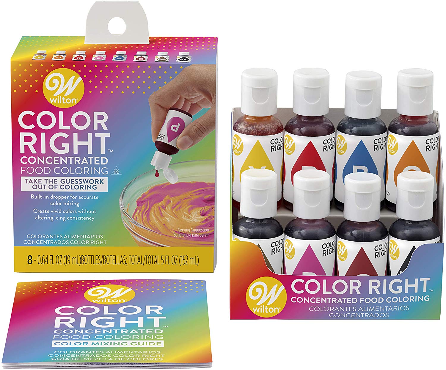 Wilton Color Right Performance Food Coloring Set Achieve Consistent Colors For Icing Fondant And Cake Batter 8 Base Colors Lazada Ph
