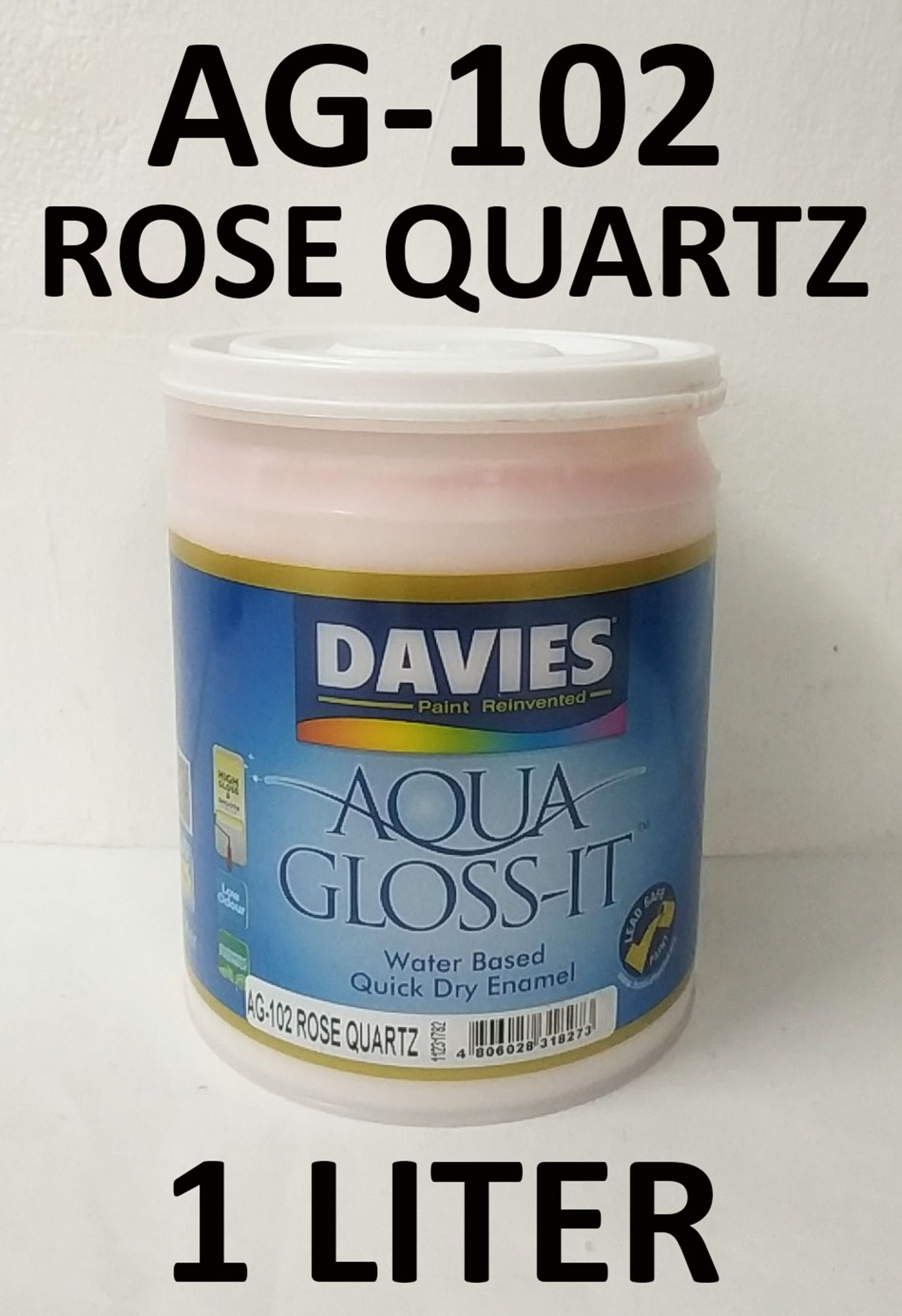 DAVIES PAINT AG102 ROSE QUARTZ 1 LITER AQUA GLOSS IT