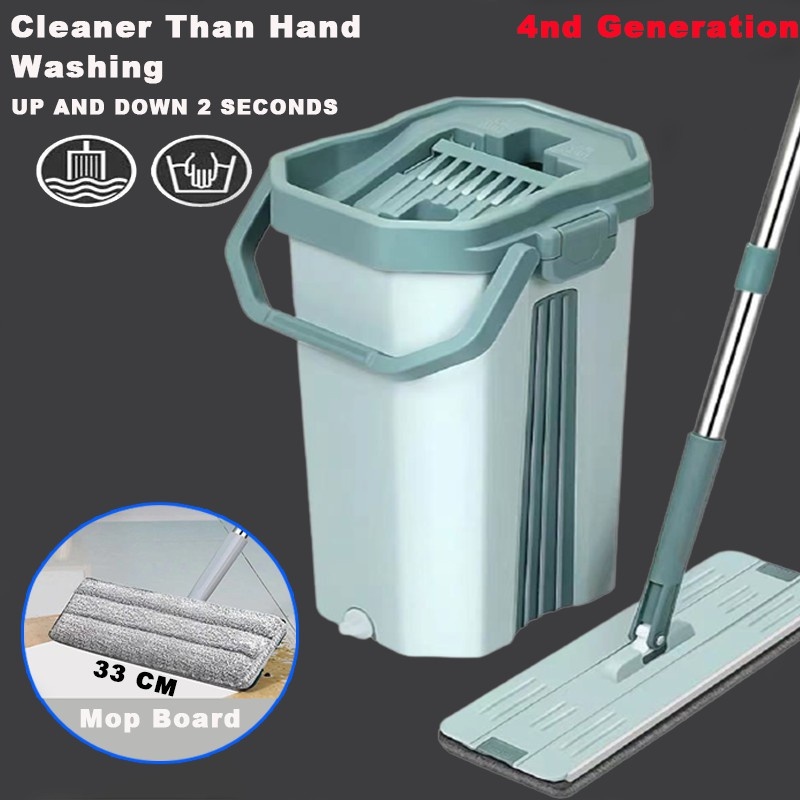 JAJU JcTop Mop 360 Spin Free Hand Self Wash Floor Rotating Mop 2in1