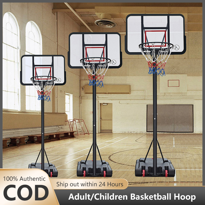 1.35m Children Basketball Hoop Indoor&Outdoor Sports Shooting Toy Height Adjustable Backboard Stand 