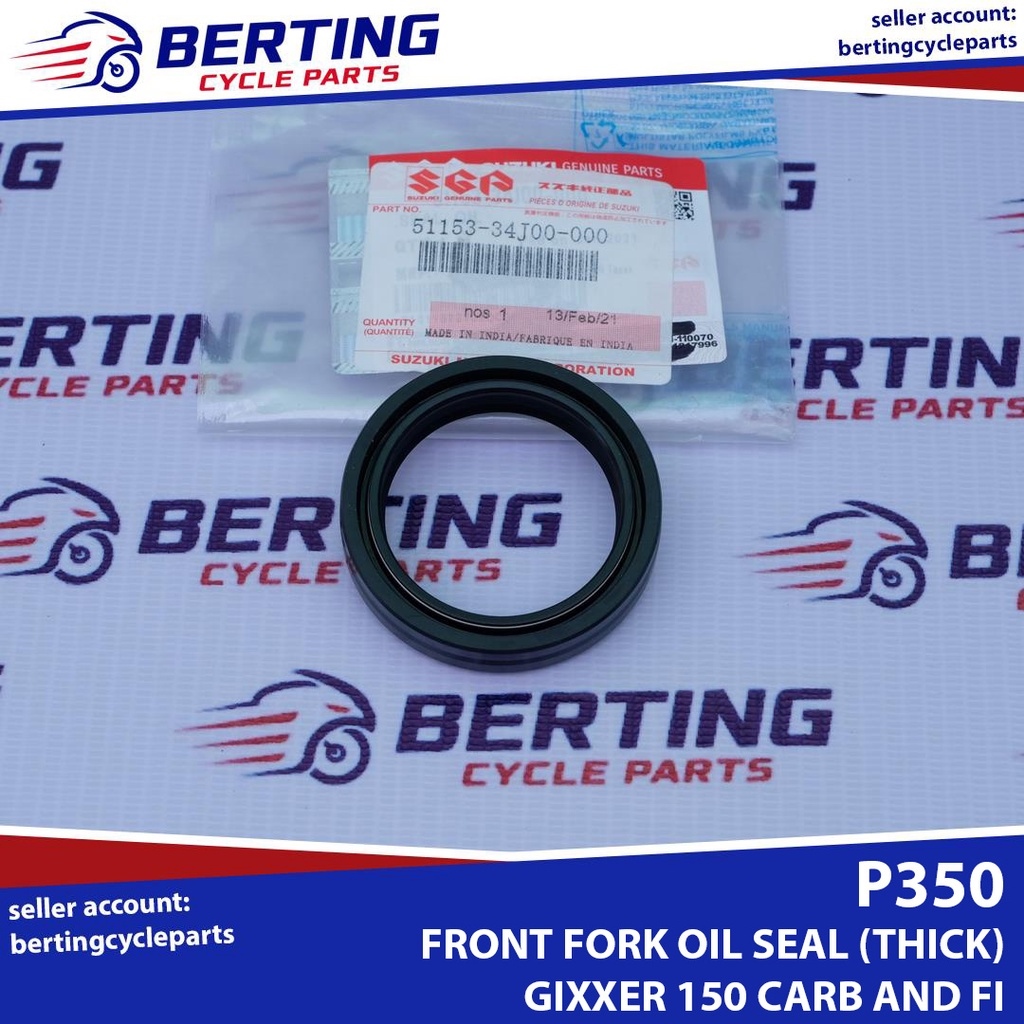 SGP FORK OIL SEAL AND DUST SEAL THICK Suzuki Gixxer 150 4153.511