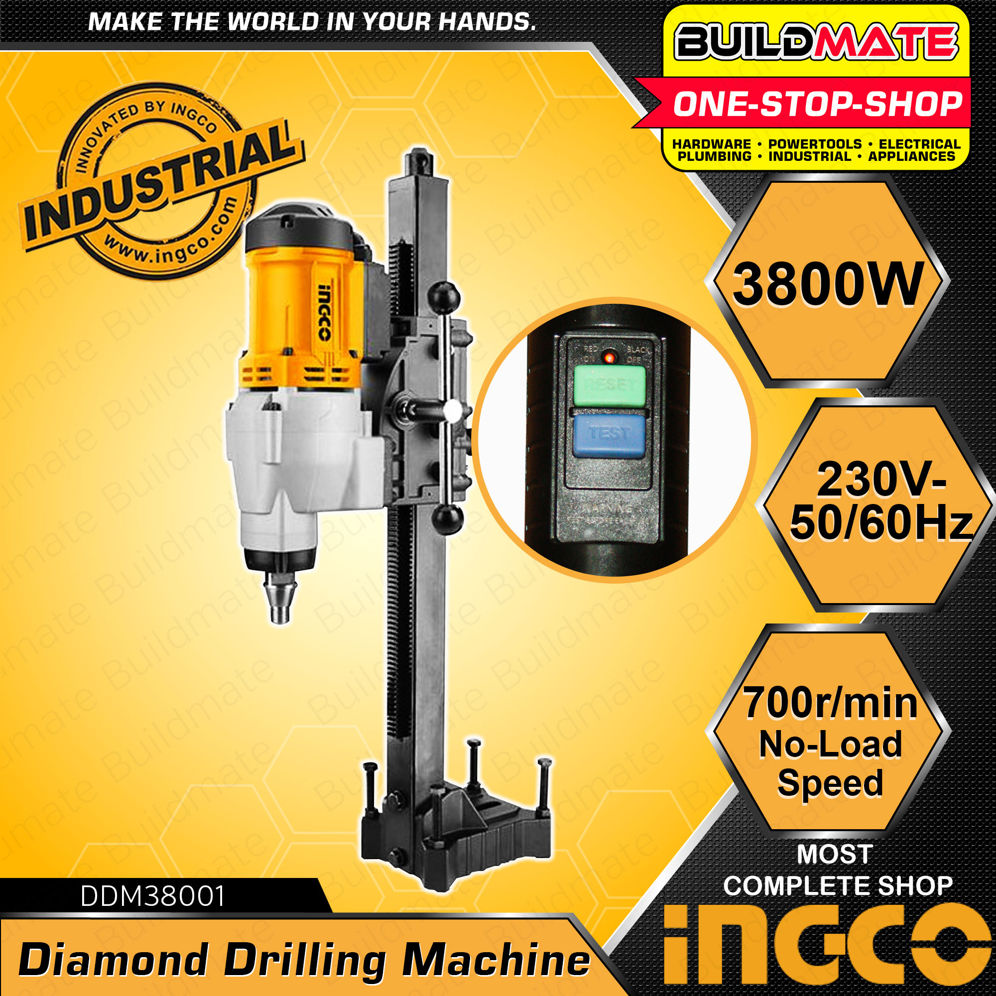 Buildmate Ingco Diamond Coring Machine Drill 2800w 