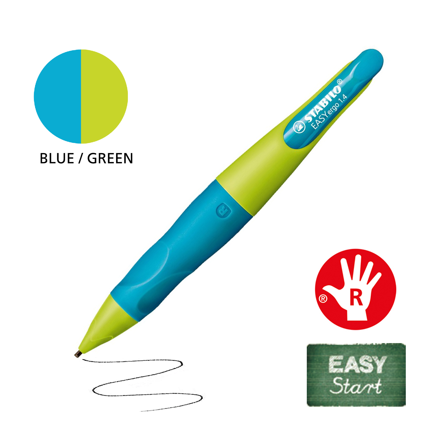 STABILO EASYergo Mechanical Pencil Holder Grip Stationery Writing  Pencil for Kids Left Right