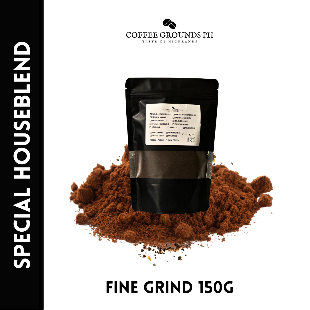 Coffee Grounds PH Special Houseblend 150g Fine Grind Coffee x Dark