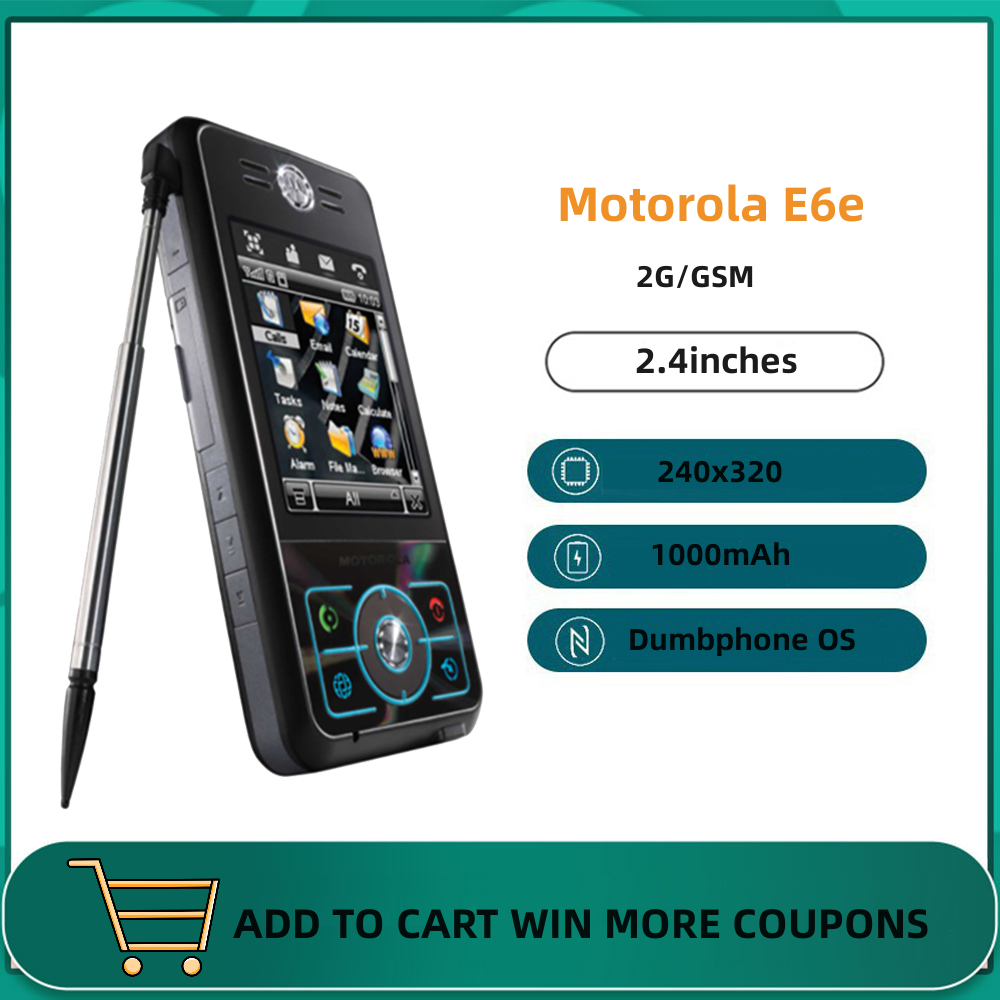 Original Motorola E6e 2.4inches GSM 1 SIM 2MP Camera JAVA 1000mAh Bar Mp3  Unlocked Cellphone | Lazada PH