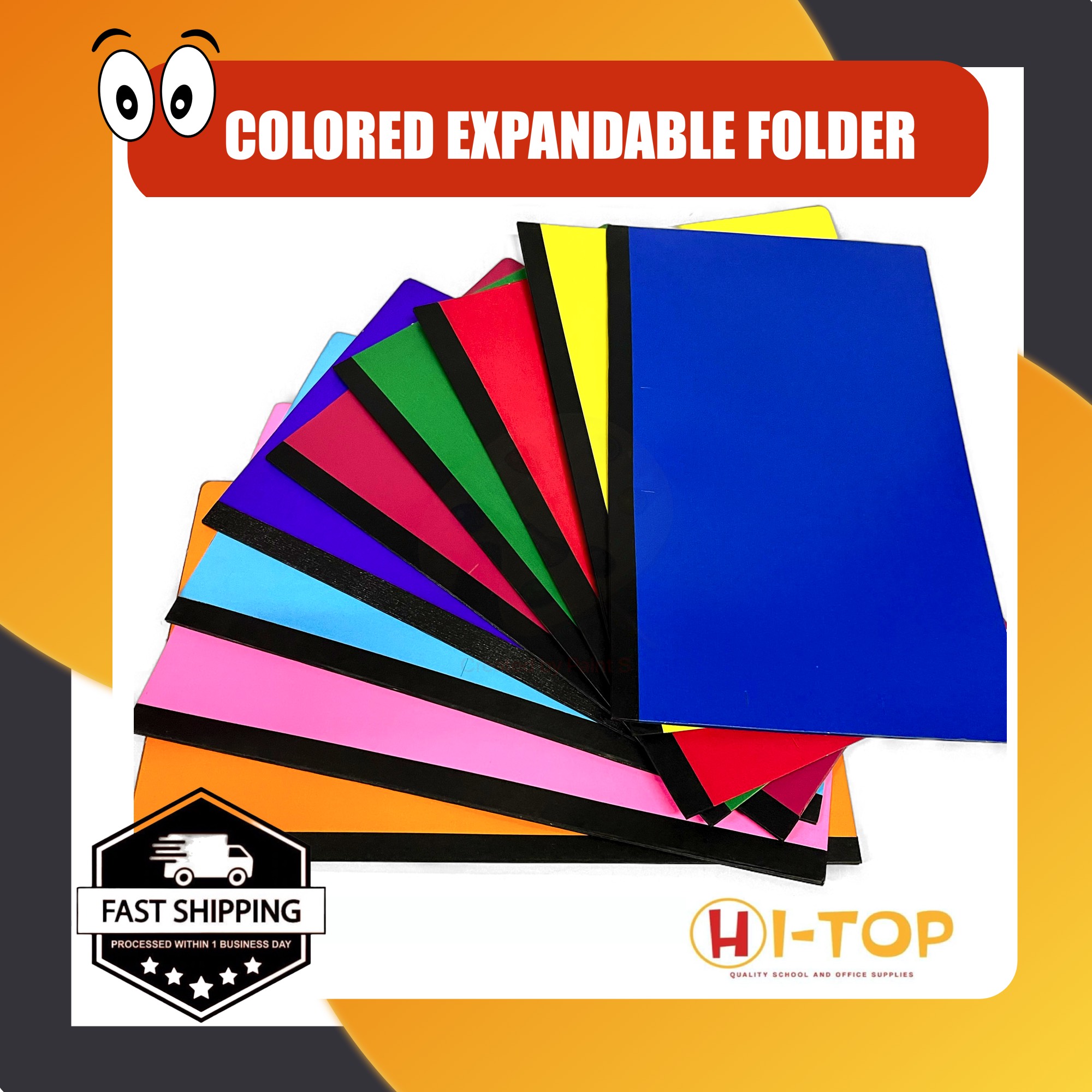 Expandable Colored Folder l Sold per Pack(10 pcs) l Pressboard