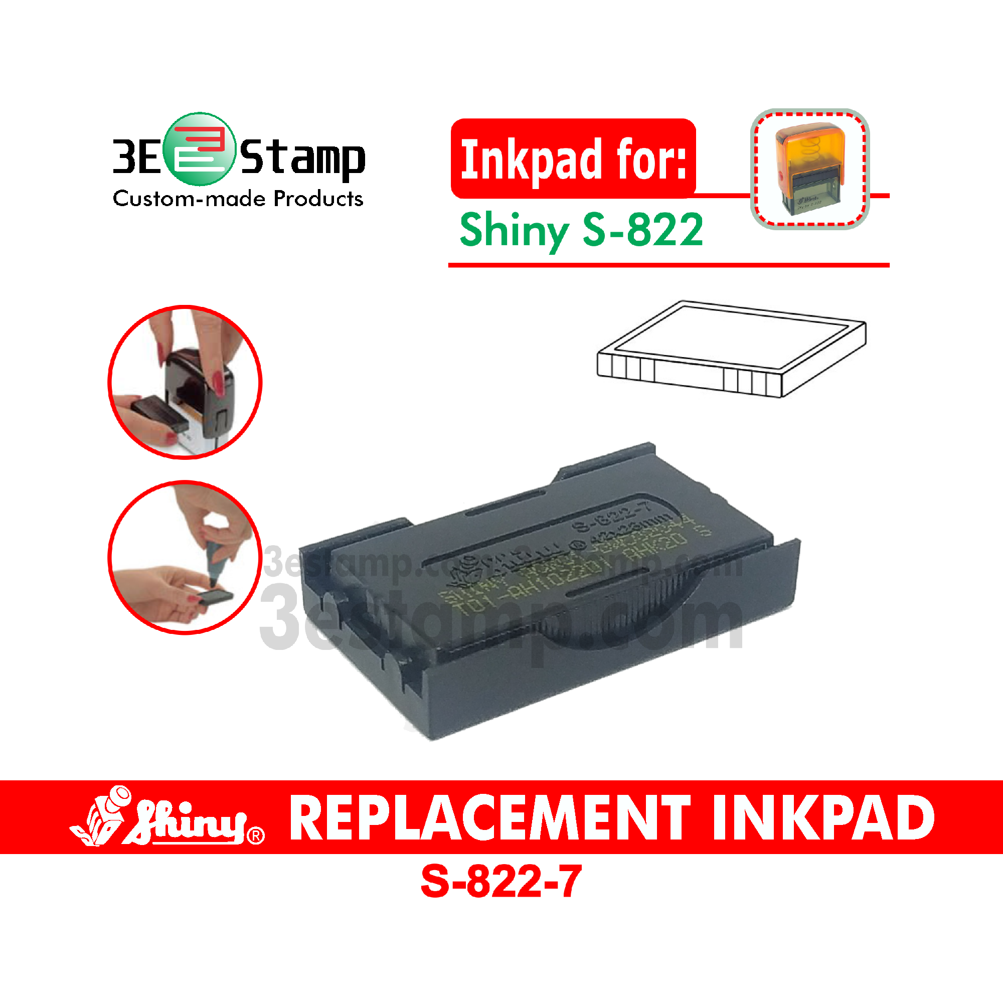 Shiny Replacement Ink Pad - S829
