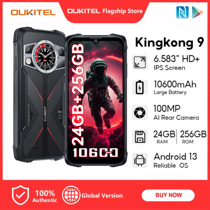 Cubot KingKong 9 Dual Screen 120Hz IP68 SmartPhone NFC 24GB+256GB