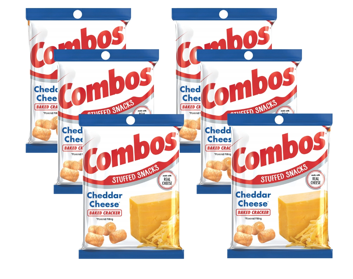 Combos Cheddar Cheese Baked Cracker, 6.3oz (6 Pack)