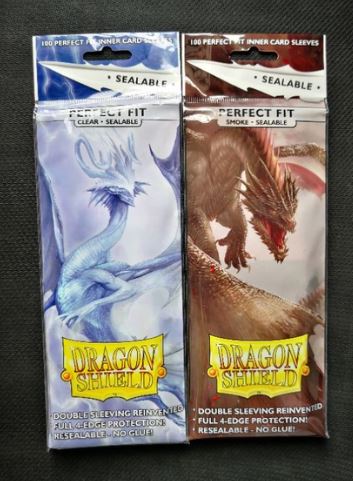 Dragon Shield Perfect Fit Inner Card Sleeves Clear Sealable 1 Pack of 100 