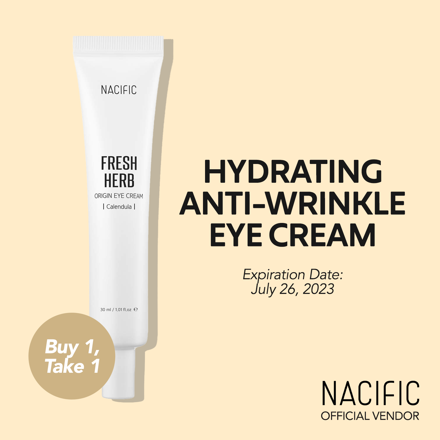 Nacific Fresh Herb Origin Eye Cream 30ml Lazada PH