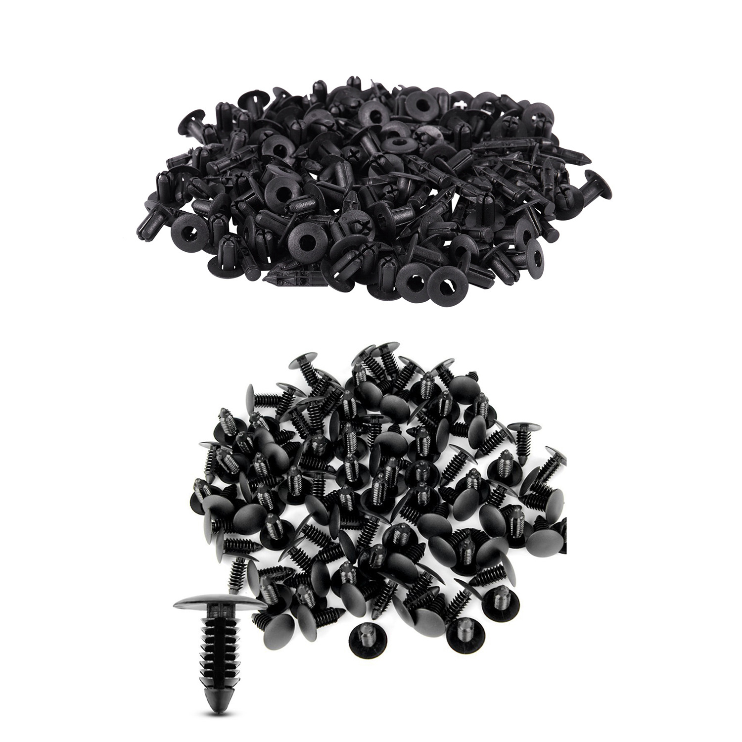 240-Piece Universal Fender Bumper Fastener Clips - Push Pin Rivets For 6-10mm Holes 2 thumbnail image