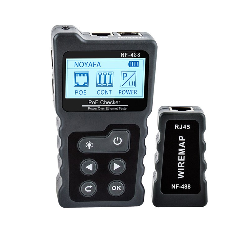 KuWFi POE Switch Tester CAT5 CAT6 LAN Network Cable Tester LCD Display