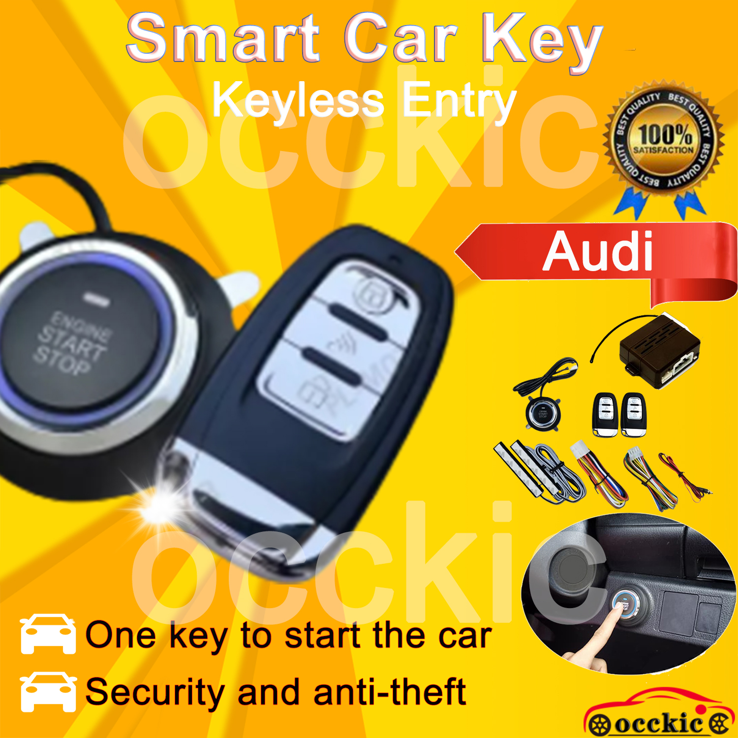 Car PKE Keyless Entry System Alarm Anti theft Car Keyless Entry System