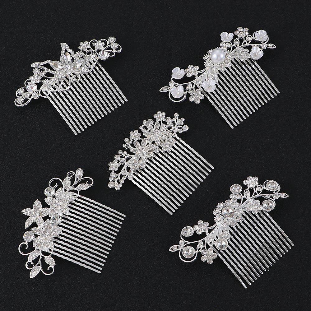silver hair combs accessories