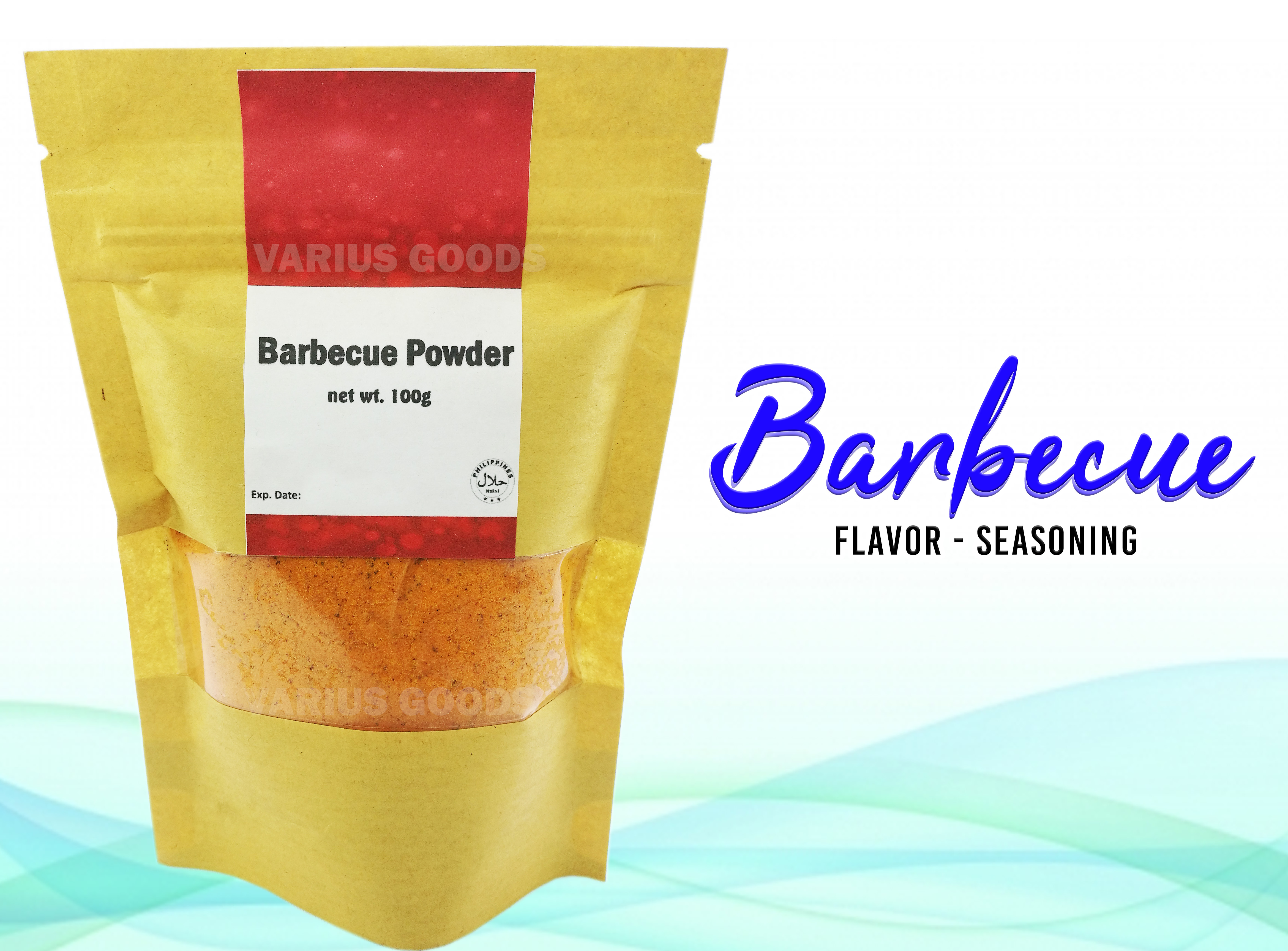 100grams BARBECUE Flavor Powder for Fries Popcorn Nachos Pizza Mushroom