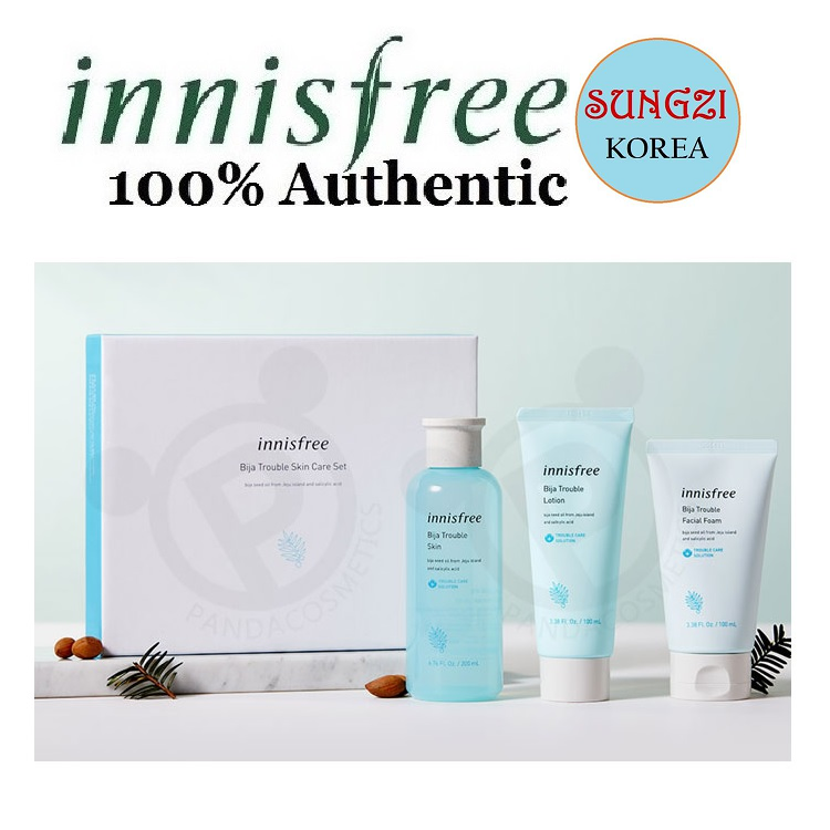 Innisfree Bija Trouble Skin Care Set 3items 2023 Korean Cosmetics Lazada Ph