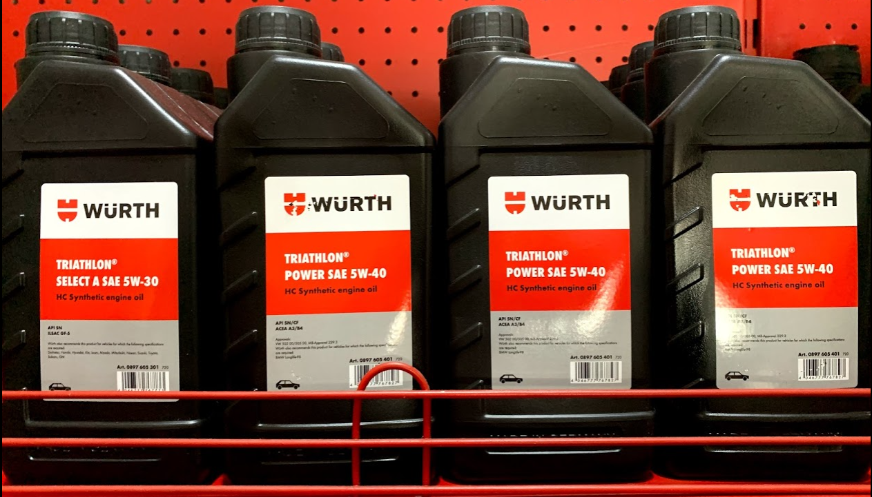 Wurth ENGINE OIL TRIATHLON POWER 5W40 1LTR HC FULLY SYNTHETIC ENGINE