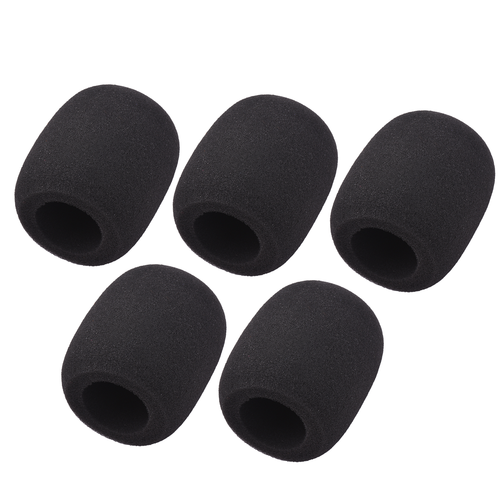 5Pcs Microphone Foam Windshield Windscreen Noise Reduction Sponge Mic Cover for Handheld Condenser Microphone