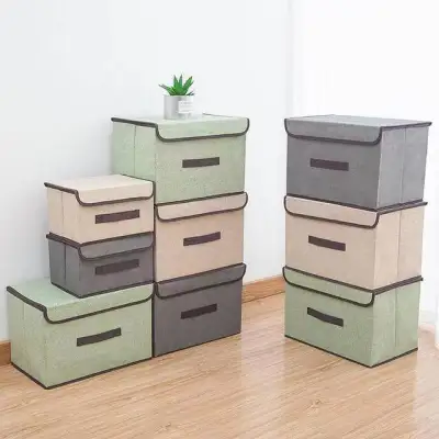 Plain Color Foldable Storage Box Organizer