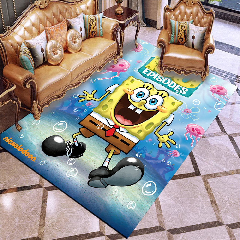 SpongeBob Cartoon Anti-skid Indoor Doormat Rug Bedroom Bathroom Floor Mat Carpet 
