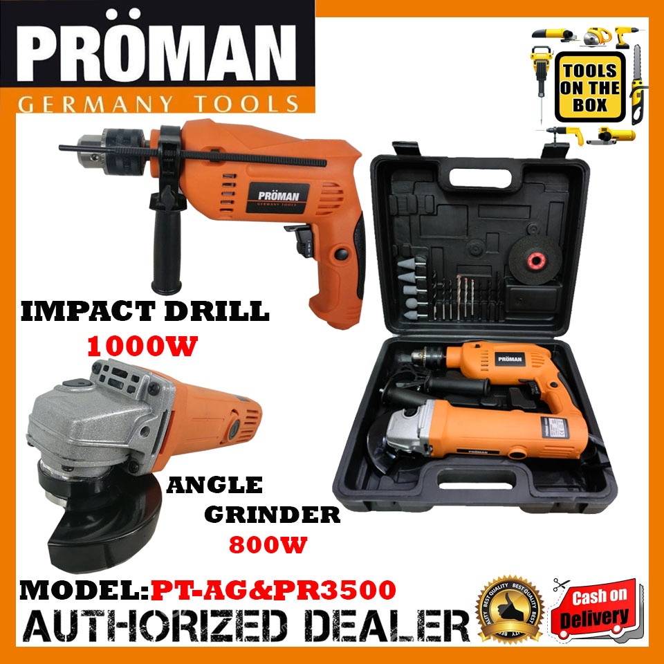 PROMAN COMBO PACK Angle Grinder and 