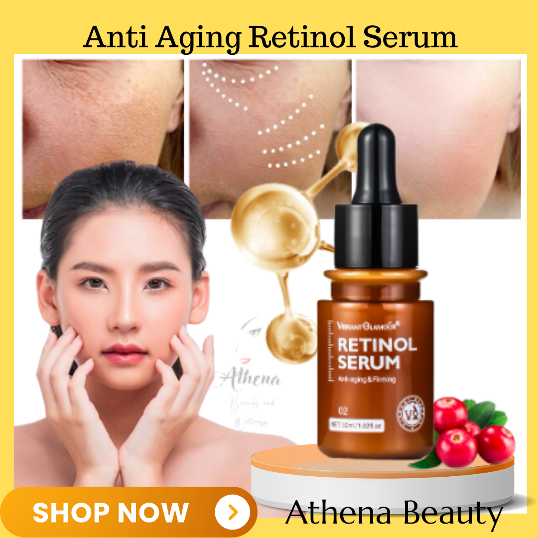 🔥🔥100 ORIGINAL VIBRANT GLAMOUR Retinol Serum AntiAging Retinol Facial