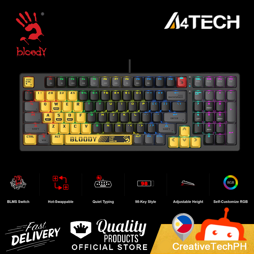 S98 LIME A4TECH BLOODY RGB Mechanical Keyboard Lazada PH
