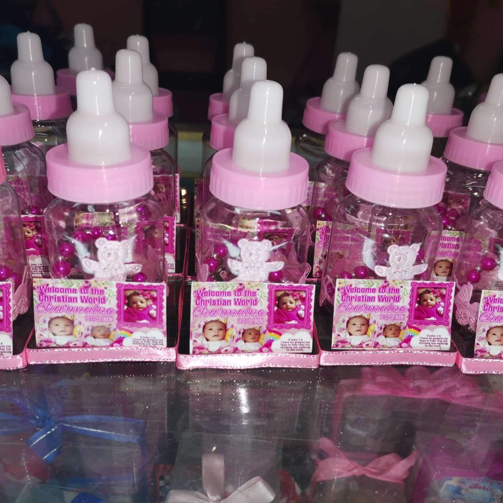 Feeding Bottle w/ Rosary / Christening Souvenirs (30 pcs) Lazada PH