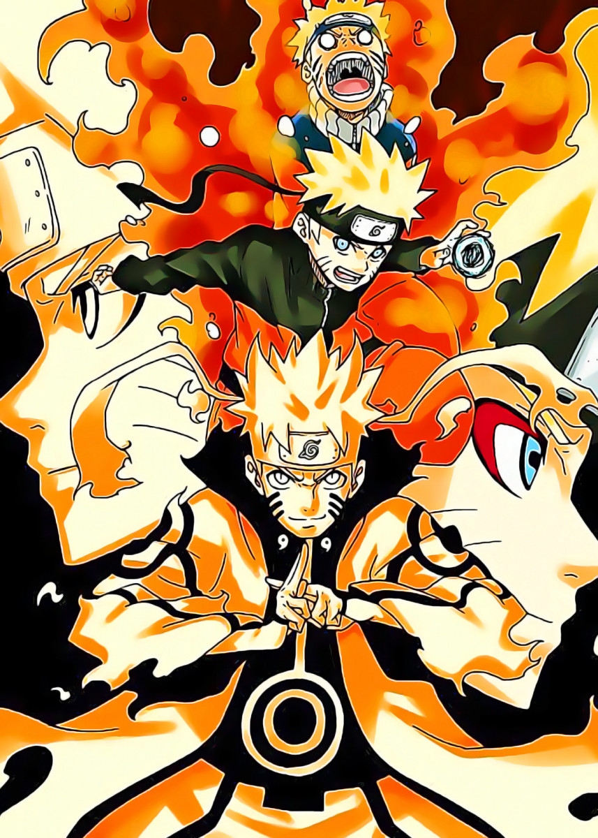 VEENSHI naruto manga wall collage naruto posters | anime posters | Size A4  - Set of 20 : Amazon.in: Home & Kitchen