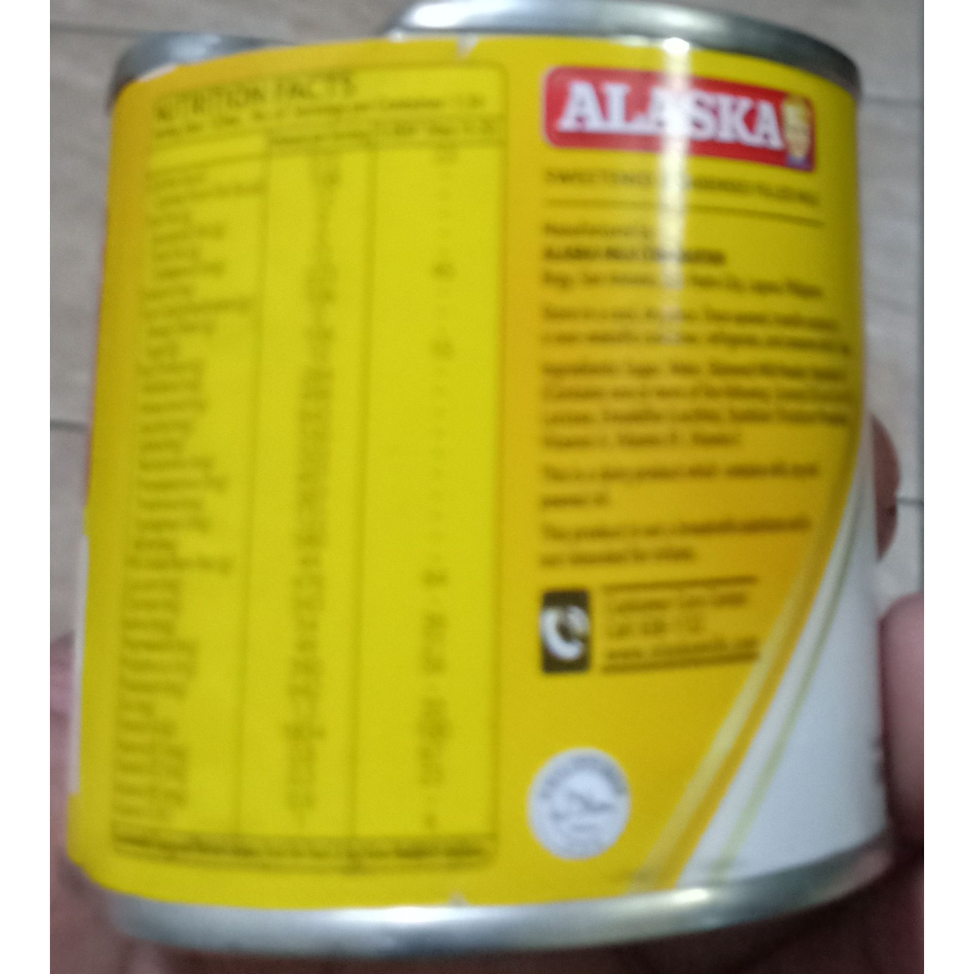 Alaska Condensed Milk Nutrition Facts Home Alqu