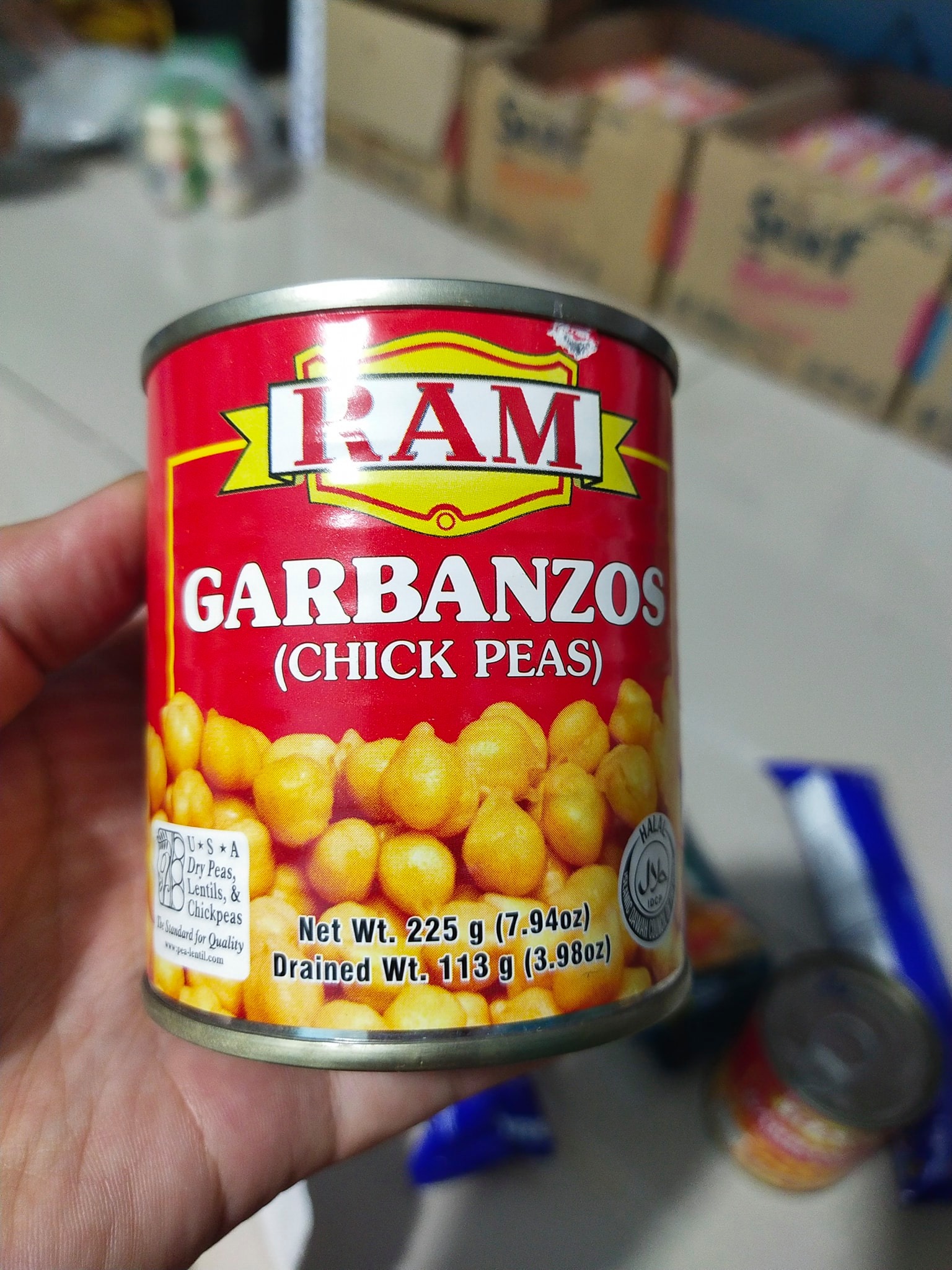 Ram Garbanzos Chick Peas beans / chickpeas in Can 225g Lazada PH