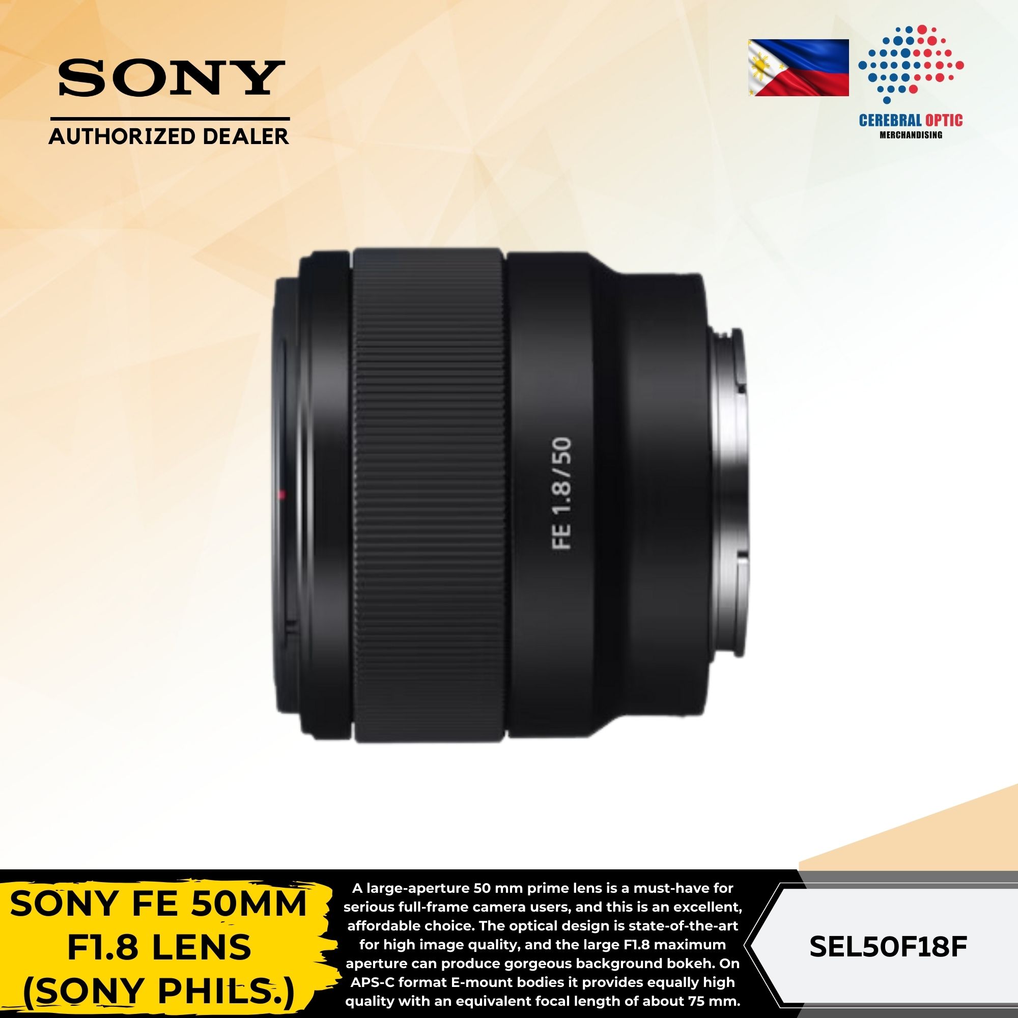 SONY FE 50mm F1.8 (SEL50F18F) para FullFrame