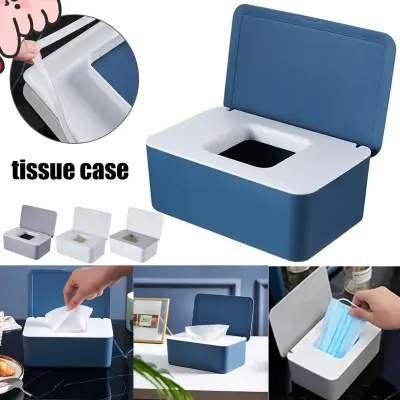 Mask Storage Box Multifunctional Dustproof Tissue Case Wet Wipes / tissue holder