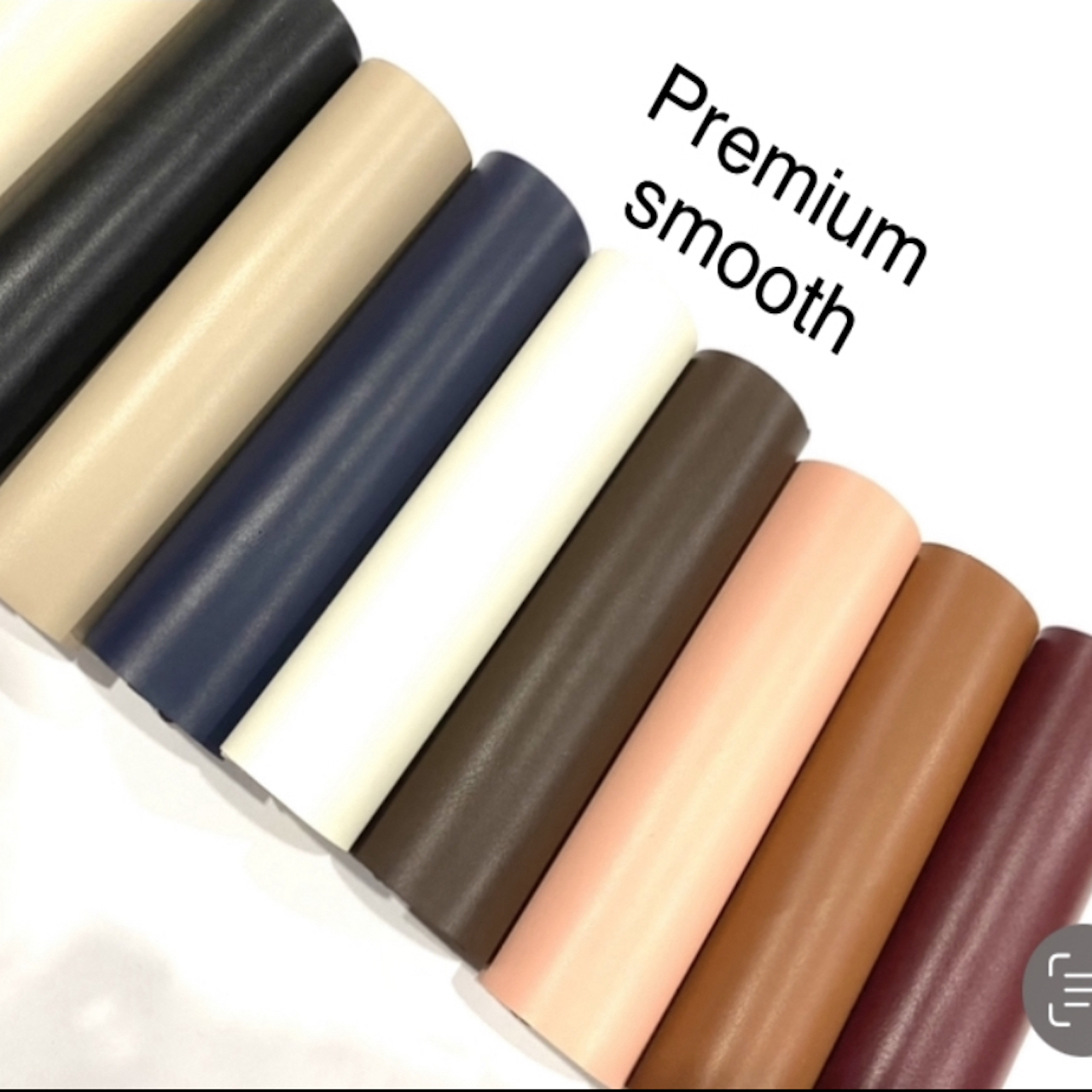 1 METER SANGRA PREMIUM SMOOTH Vegan Leather Faux Leather Fabric