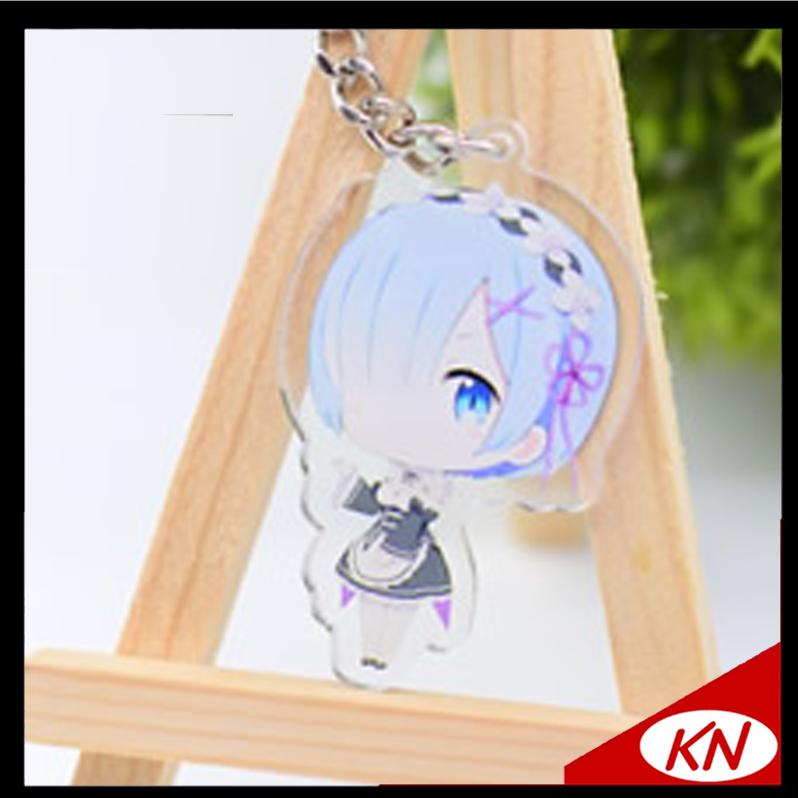 ❤️ KN Re zero keychain key chain key ring acrylic anime keychain Re:Zero  Starting Life in Another World Rem Keychain Maid | Lazada PH