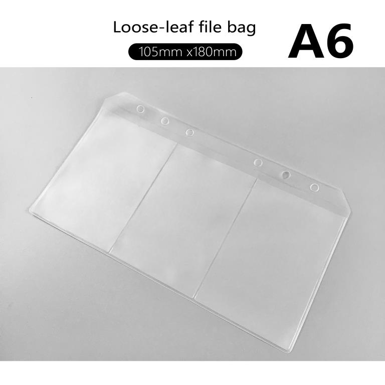 bnesos Stationary Ziplock Binder Pocket Sleeves Binder Filler Bag Loose
