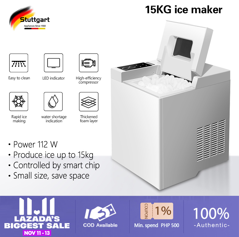 Stuttgart 95KG commercial ice maker, portable ice maker 220v, multiple