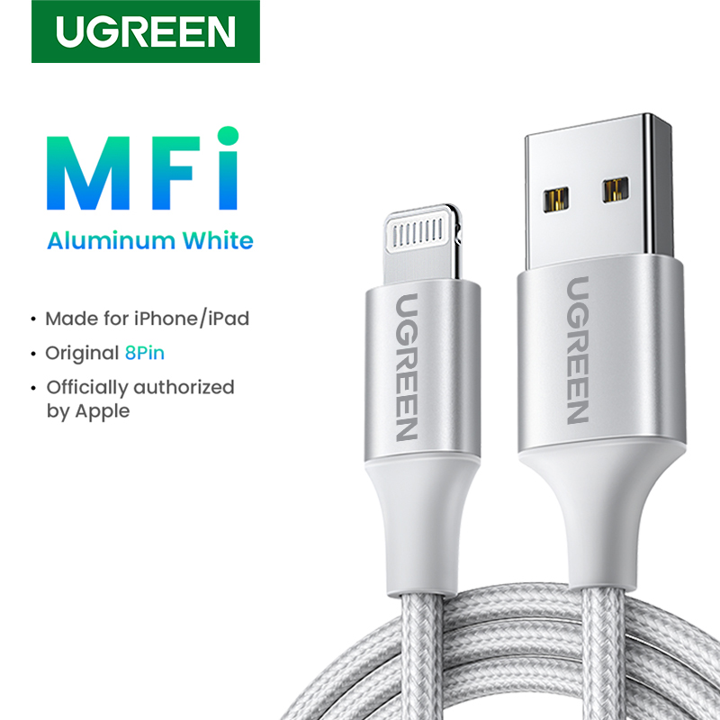 Cable Lightning to USB UGREEN 2.4A US199, 1m (Black)