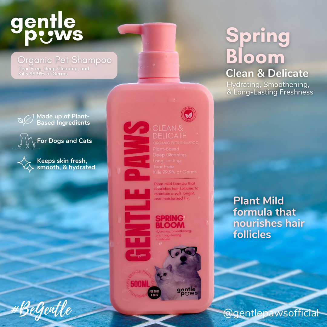 Luscious 500ml Gentel Paws Natural Organic Plant Based Pet Shampoo Tear