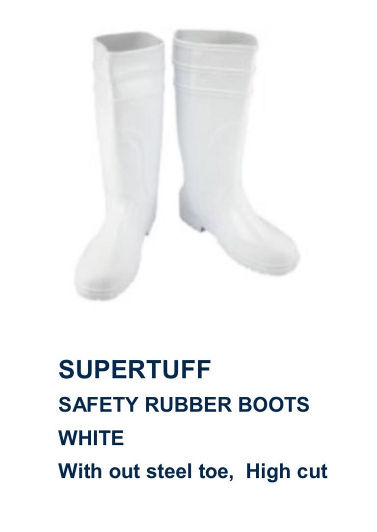 Supertuff Industrial Rubber Boots (WHITE) Lazada PH