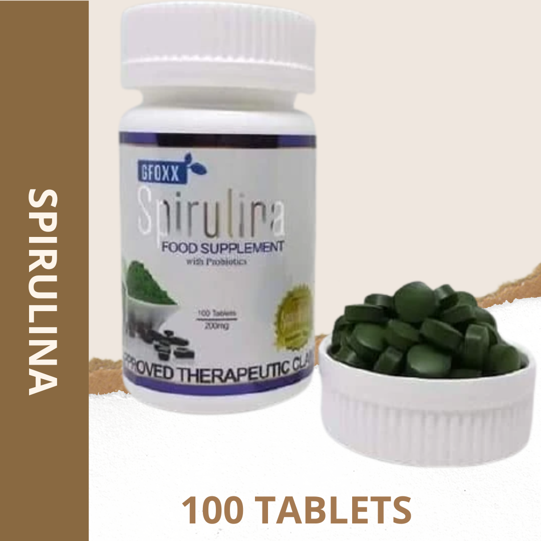 GFOXX SPIRULINA Supplement "Superfood" best for Goiter, Almoranas