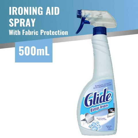 Glide Easy Iron/ with Fabric Protection/ Starch Spray 500ml Ironing powder  pure and fresh bouquet tanggal gusot