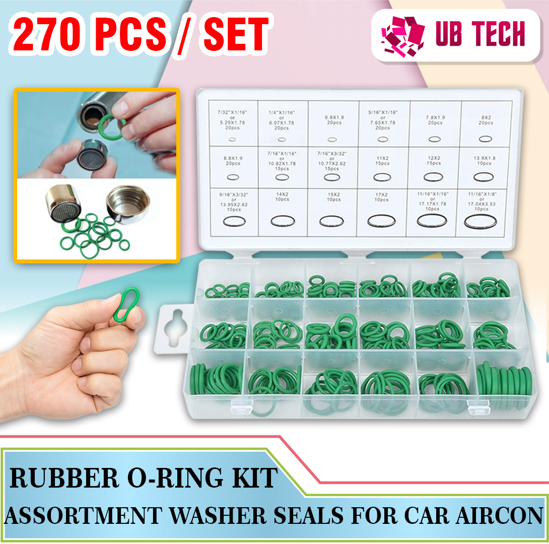 270x Rubber O Ring Metric Nitrile Washer Seals Pumps Assortment Kit 18 Sizes Hot 