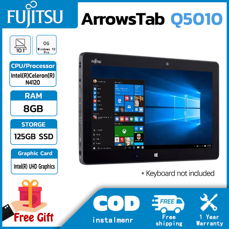 Fujitsu Arrowtab Q5010 Touchscreen 2-In-1 Laptop Intel Celeron